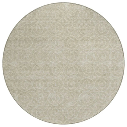 Zafrine Beige Washable Indoor - Outdoor Rug - LOOMLAN - LOOMLAN Rugs - Outdoor Rugs
