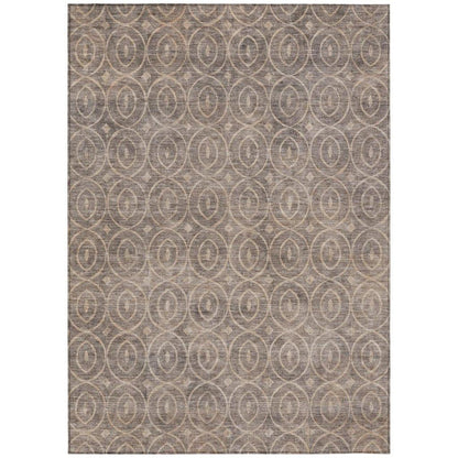 Zafrine Brown Washable Indoor - Outdoor Rug - LOOMLAN - LOOMLAN Rugs - Outdoor Rugs