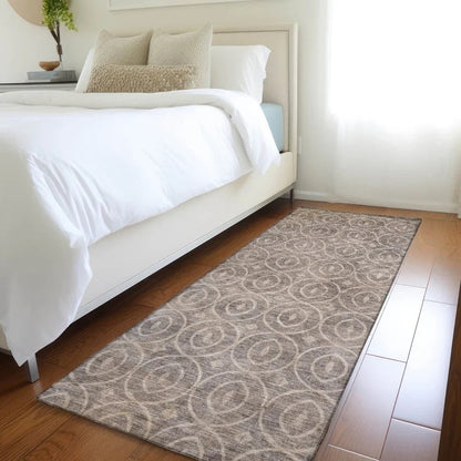 Zafrine Brown Washable Indoor - Outdoor Rug - LOOMLAN - LOOMLAN Rugs - Outdoor Rugs