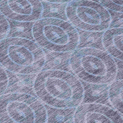Zafrine Denim Washable Indoor - Outdoor Rug - LOOMLAN - LOOMLAN Rugs - Outdoor Rugs