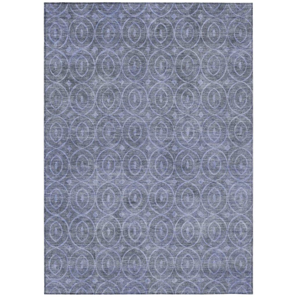 Zafrine Denim Washable Indoor - Outdoor Rug - LOOMLAN - LOOMLAN Rugs - Outdoor Rugs