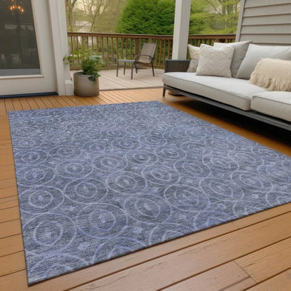 Zafrine Denim Washable Indoor - Outdoor Rug - LOOMLAN - LOOMLAN Rugs - Outdoor Rugs