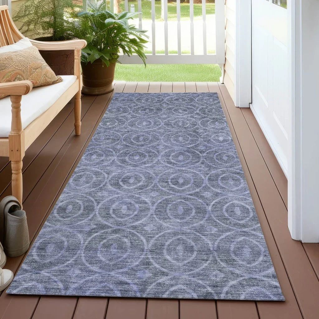Zafrine Denim Washable Indoor - Outdoor Rug - LOOMLAN - LOOMLAN Rugs - Outdoor Rugs