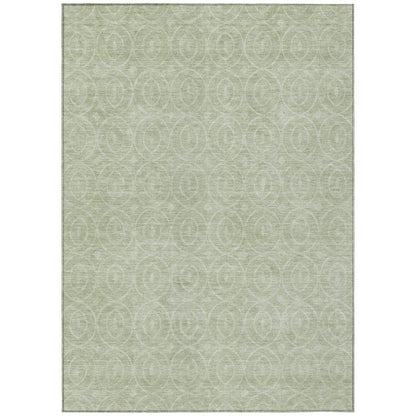 Zafrine Green Washable Indoor - Outdoor Rug - LOOMLAN - LOOMLAN Rugs - Outdoor Rugs