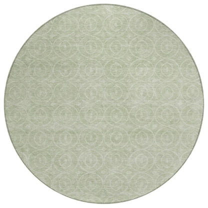 Zafrine Green Washable Indoor - Outdoor Rug - LOOMLAN - LOOMLAN Rugs - Outdoor Rugs
