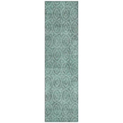 Zafrine Teal Washable Indoor - Outdoor Rug - LOOMLAN - LOOMLAN Rugs - Outdoor Rugs