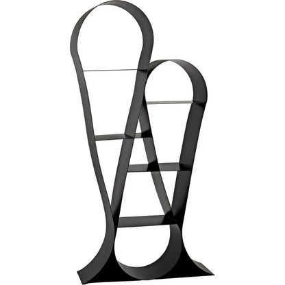 Zaha Metal Black Etagere-Etageres-Noir-LOOMLAN