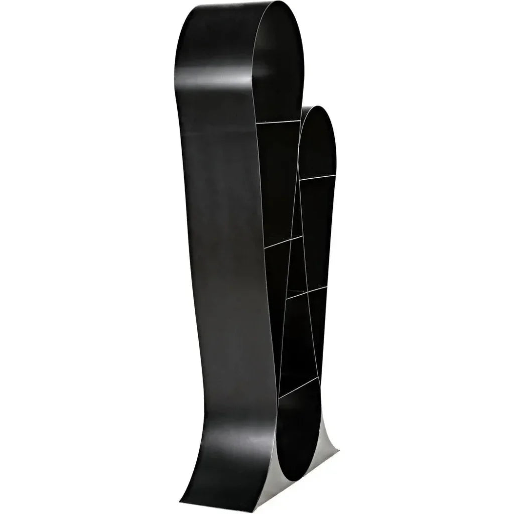 Zaha Metal Black Etagere-Etageres-Noir-LOOMLAN
