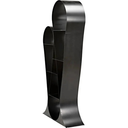 Zaha Metal Black Etagere-Etageres-Noir-LOOMLAN
