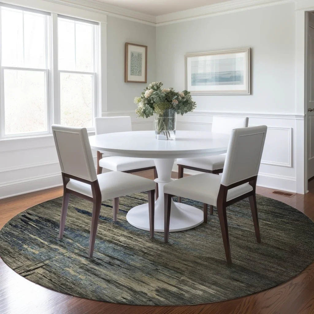 Zahran Brown Washable Indoor - Outdoor Rug - LOOMLAN - LOOMLAN Rugs - Outdoor Rugs