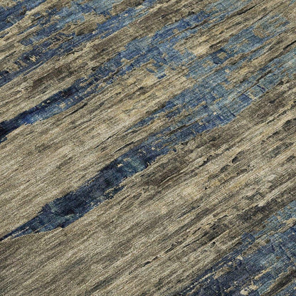 Zahran Brown Washable Indoor - Outdoor Rug - LOOMLAN - LOOMLAN Rugs - Outdoor Rugs