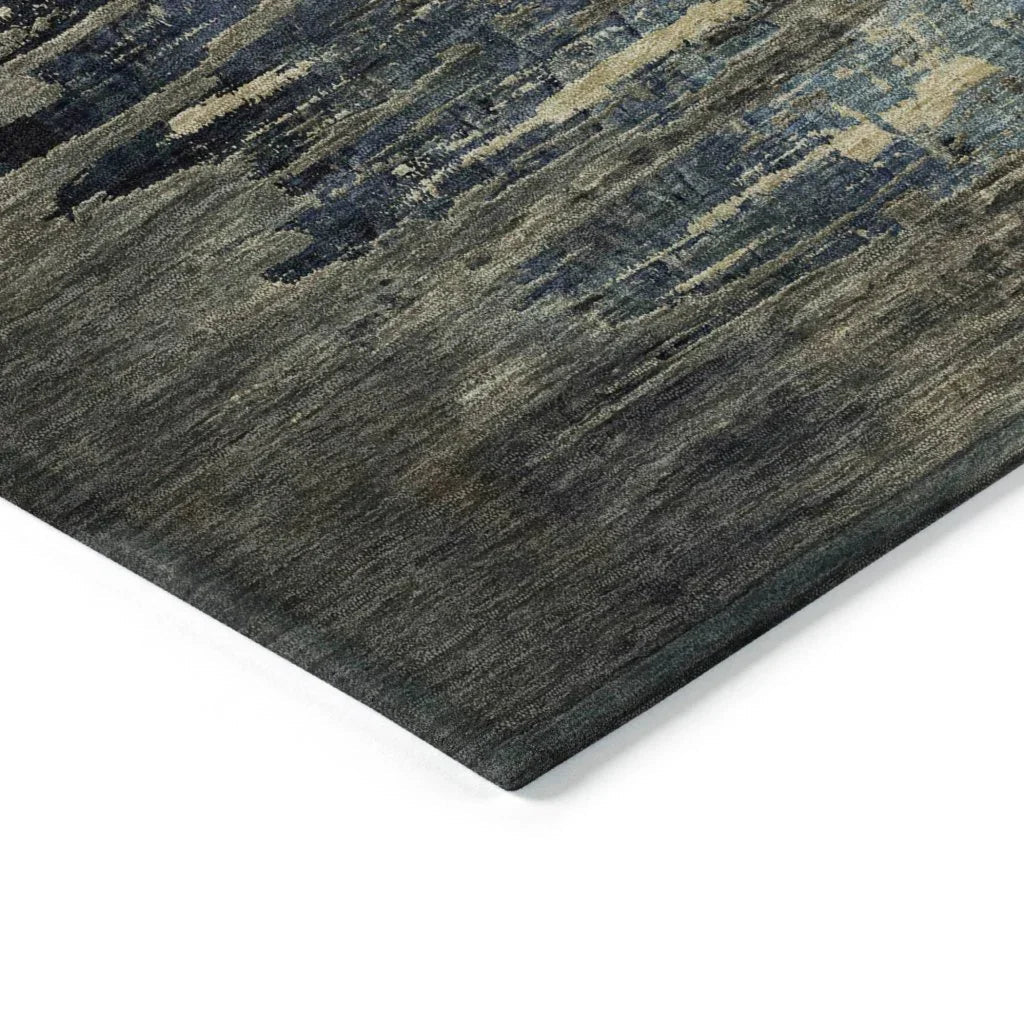 Zahran Brown Washable Indoor - Outdoor Rug - LOOMLAN - LOOMLAN Rugs - Outdoor Rugs