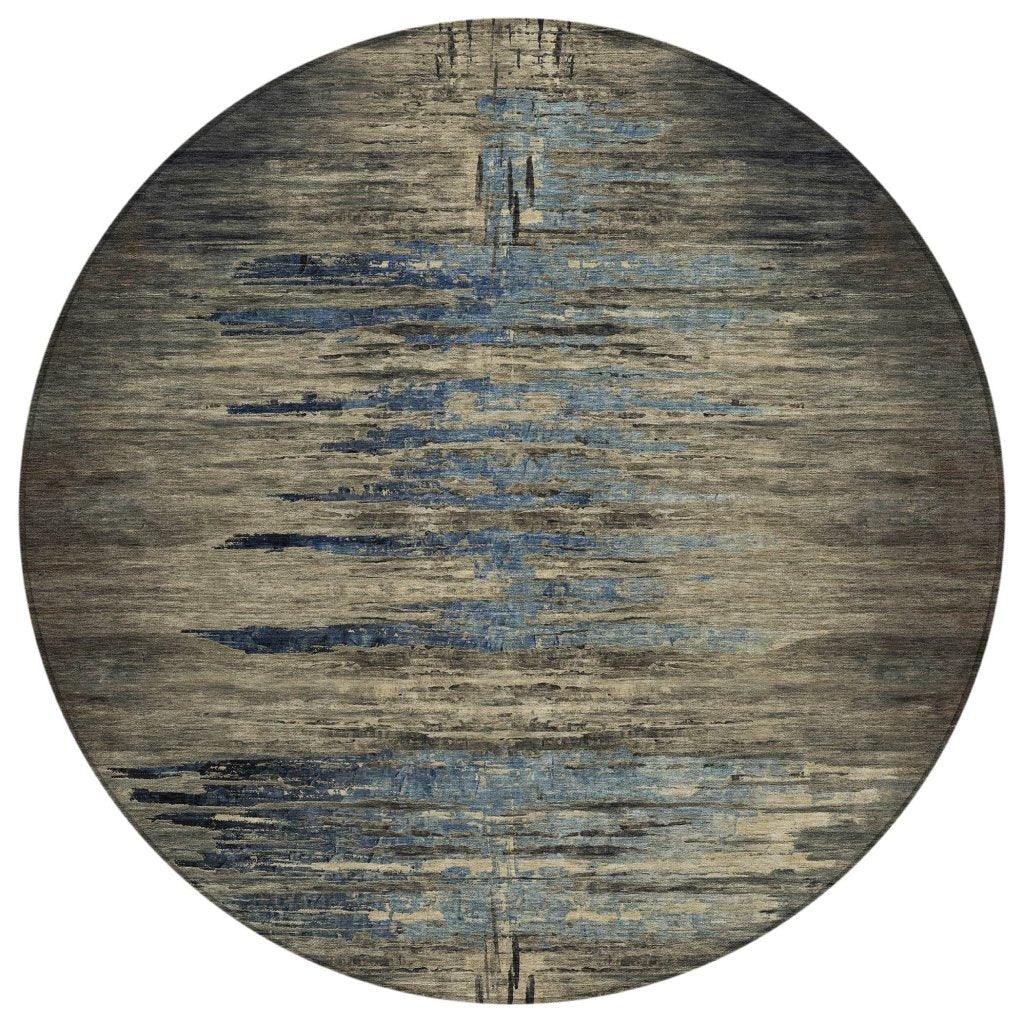 Zahran Brown Washable Indoor - Outdoor Rug - LOOMLAN - LOOMLAN Rugs - Outdoor Rugs