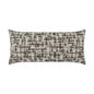Zahwe Hamdmade Grey Outdoor Pillow-Outdoor Pillows-D.V. Kap-Lumbar-LOOMLAN
