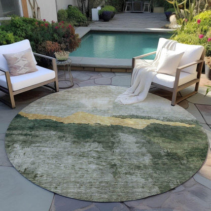 Zailor Fern Washable Indoor-Outdoor Rug-Outdoor Rugs-LOOMLAN Rugs-LOOMLAN