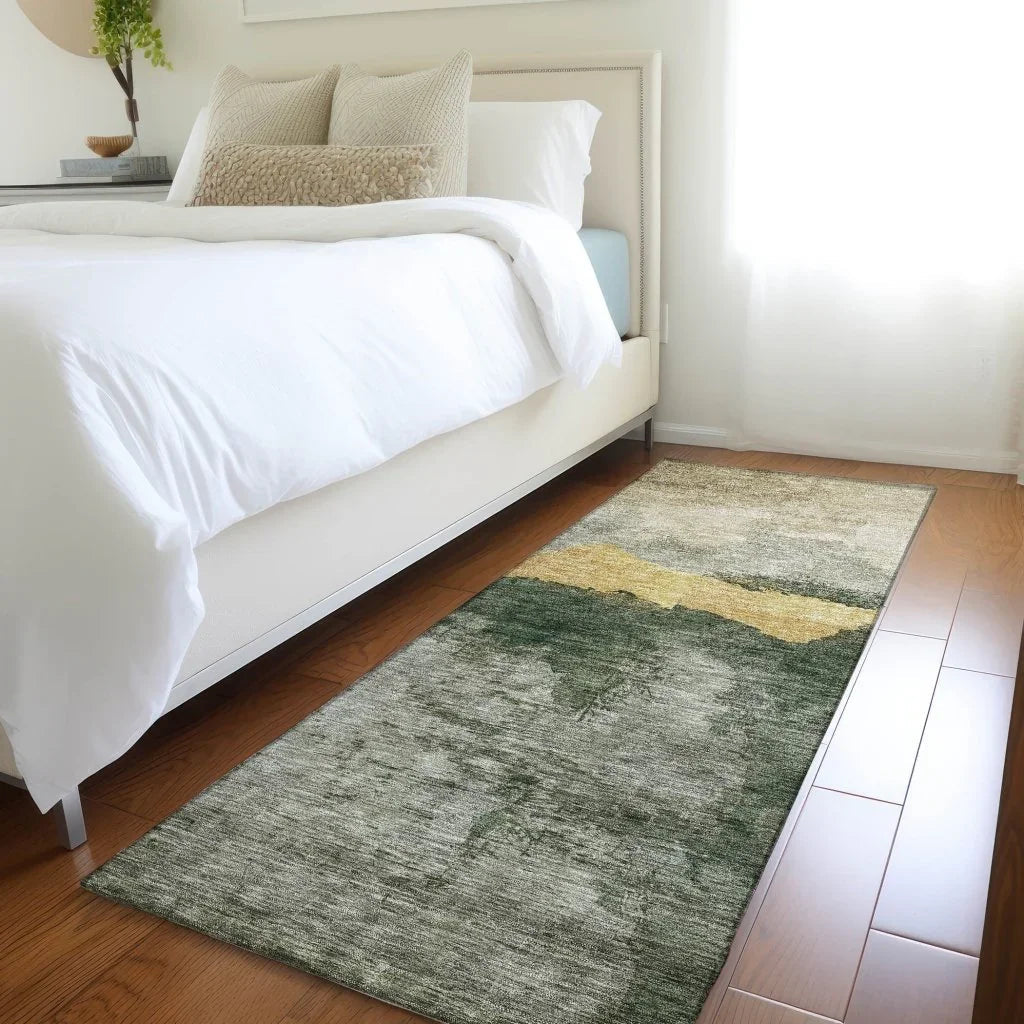 Zailor Fern Washable Indoor-Outdoor Rug-Outdoor Rugs-LOOMLAN Rugs-LOOMLAN