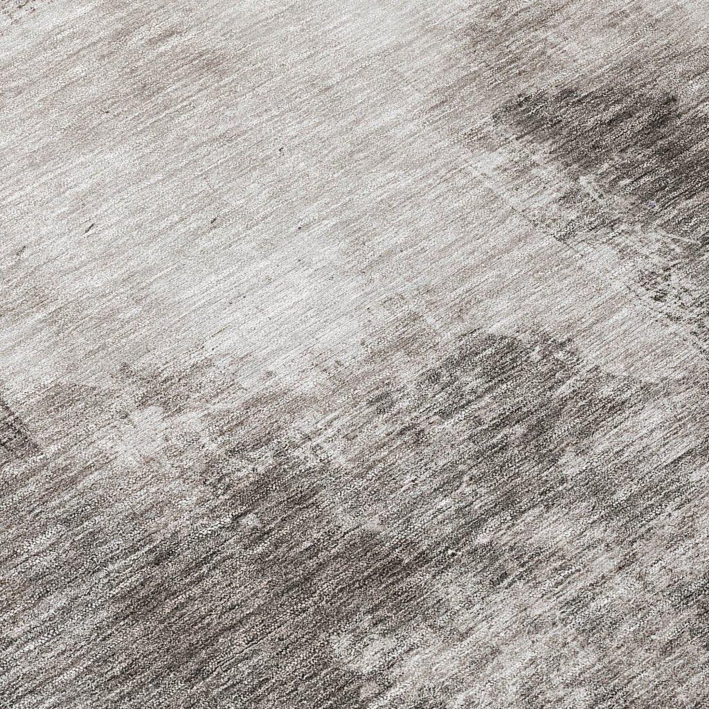 Zailor Gray Washable Indoor-Outdoor Rug-Outdoor Rugs-LOOMLAN Rugs-LOOMLAN