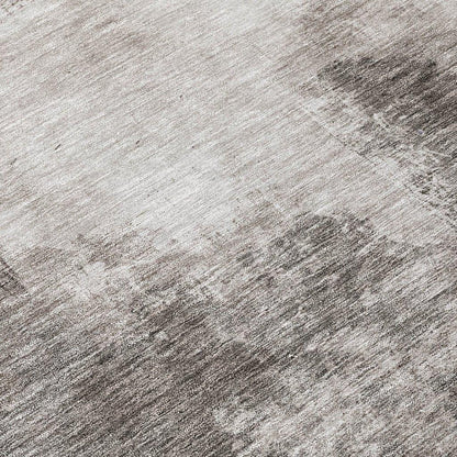 Zailor Gray Washable Indoor-Outdoor Rug-Outdoor Rugs-LOOMLAN Rugs-LOOMLAN