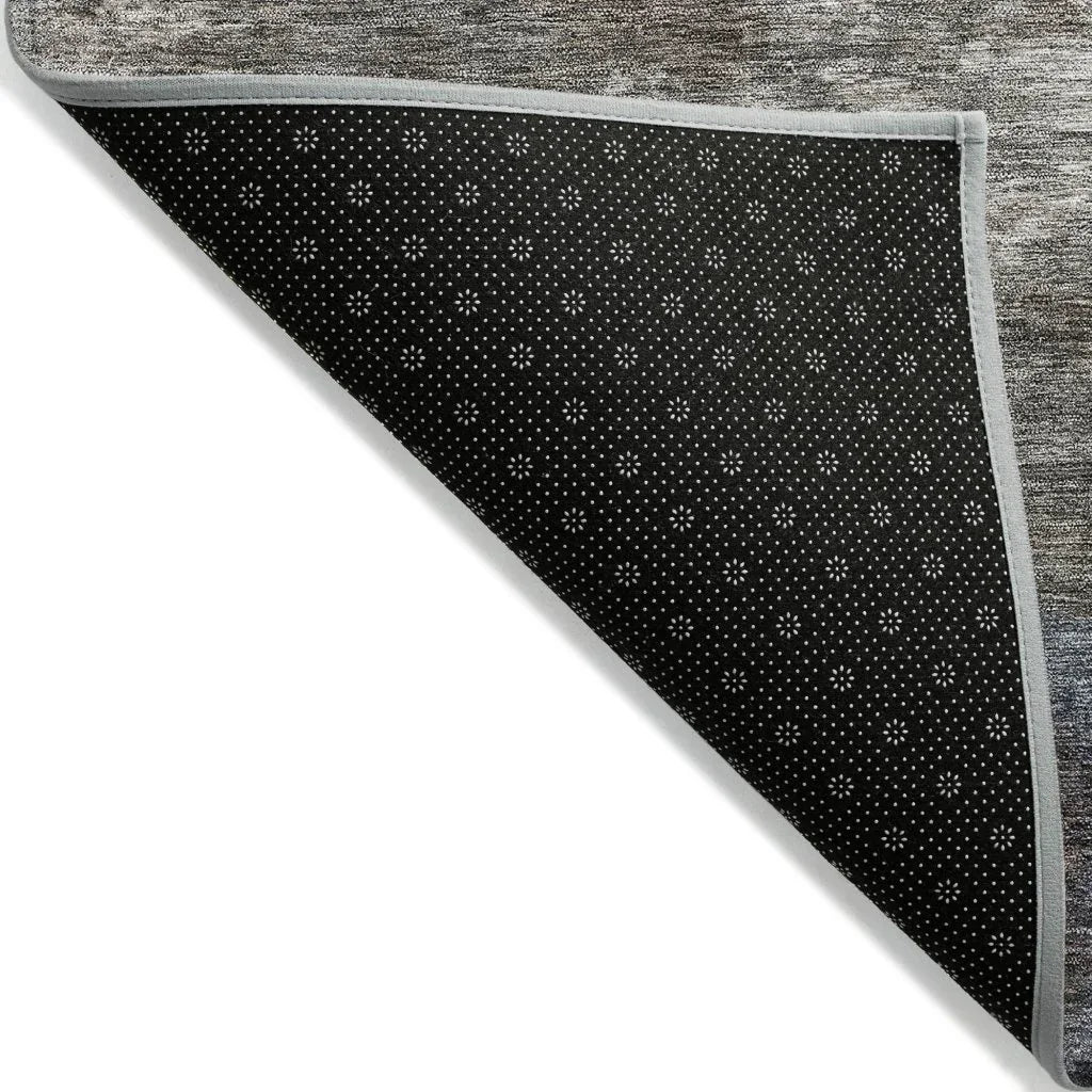 Zailor Gray Washable Indoor-Outdoor Rug-Outdoor Rugs-LOOMLAN Rugs-LOOMLAN