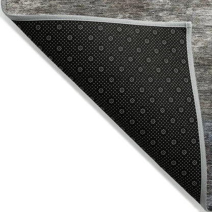 Zailor Gray Washable Indoor-Outdoor Rug-Outdoor Rugs-LOOMLAN Rugs-LOOMLAN