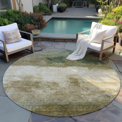 Zailor Green Washable Indoor-Outdoor Rug-Outdoor Rugs-LOOMLAN Rugs-LOOMLAN