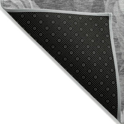 Zaleenah Gray Washable Indoor - Outdoor Rug - LOOMLAN - LOOMLAN Rugs - Outdoor Rugs