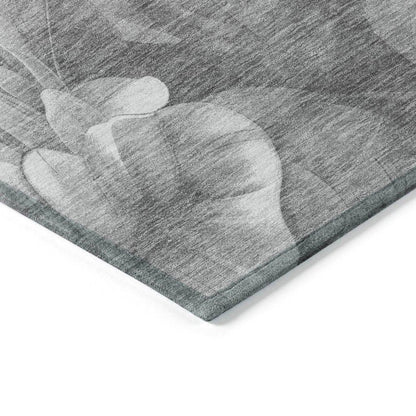 Zaleenah Gray Washable Indoor - Outdoor Rug - LOOMLAN - LOOMLAN Rugs - Outdoor Rugs