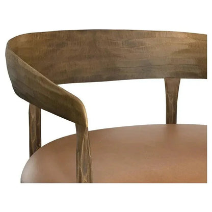 Zanatta Leather Barstool - LOOMLAN - SUNPAN - Bar Stools