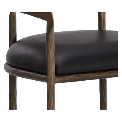 Zanatta Leather Barstool - LOOMLAN - SUNPAN - Bar Stools