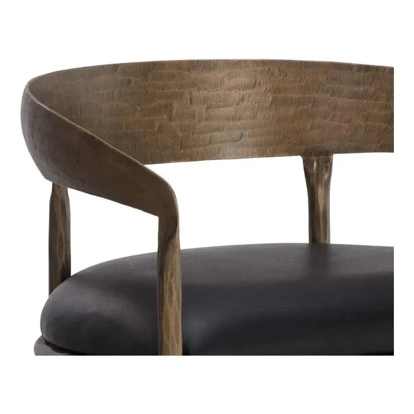 Zanatta Leather Barstool - LOOMLAN - SUNPAN - Bar Stools