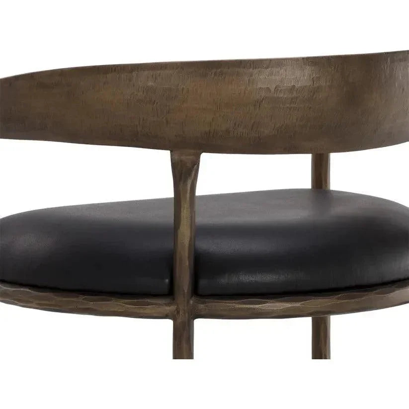 Zanatta Leather Barstool - LOOMLAN - SUNPAN - Bar Stools