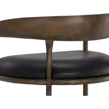 Zanatta Leather Barstool - LOOMLAN - SUNPAN - Bar Stools