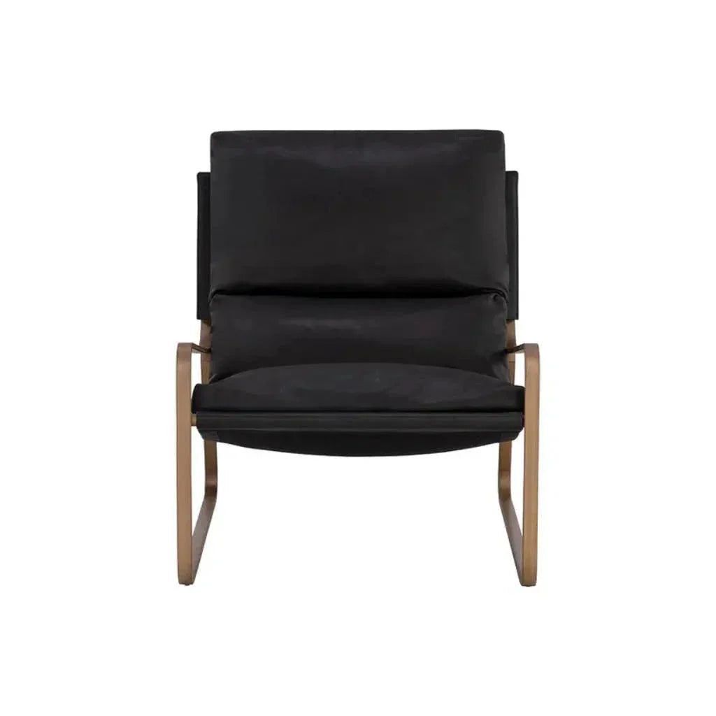 Zancor Leather Lounge Chair - LOOMLAN - SUNPAN - Accent Chairs