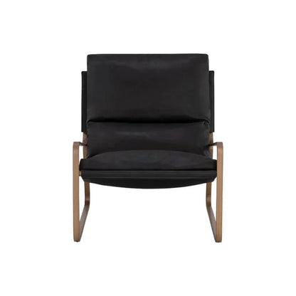 Zancor Leather Lounge Chair - LOOMLAN - SUNPAN - Accent Chairs