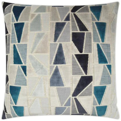Zander Teal Slate Blue Large Throw Pillow Insert - LOOMLAN - D.V. Kap - Throw Pillows