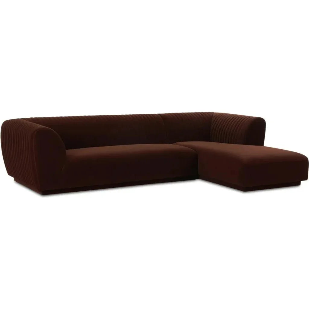 Zandro Performance Fabric Sectional Left-Modular Sofas-Moe's Home-LOOMLAN