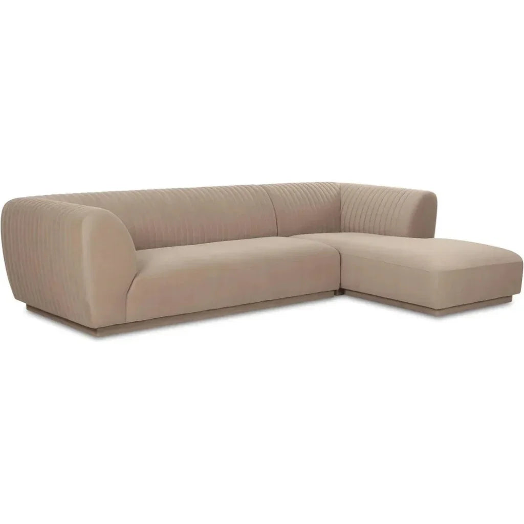 Zandro Performance Fabric Sectional Left-Modular Sofas-Moe's Home-LOOMLAN