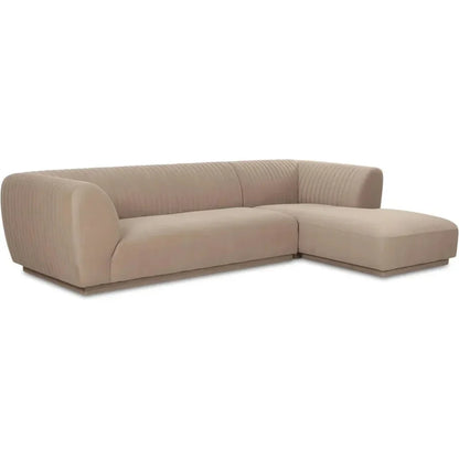 Zandro Performance Fabric Sectional Left-Modular Sofas-Moe's Home-LOOMLAN