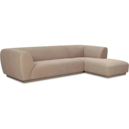 Zandro Performance Fabric Sectional Left-Modular Sofas-Moe's Home-LOOMLAN