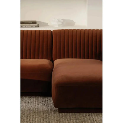 Zandro Performance Fabric Sectional Right-Modular Sofas-Moe's Home-LOOMLAN