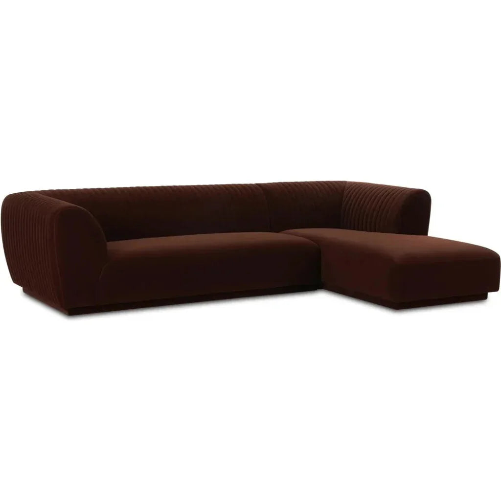 Zandro Performance Fabric Sectional Right-Modular Sofas-Moe's Home-LOOMLAN