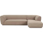 Zandro Performance Fabric Sectional Right-Modular Sofas-Moe's Home-Beige-LOOMLAN