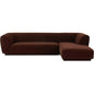 Zandro Performance Fabric Sectional Right-Modular Sofas-Moe's Home-Brown-LOOMLAN