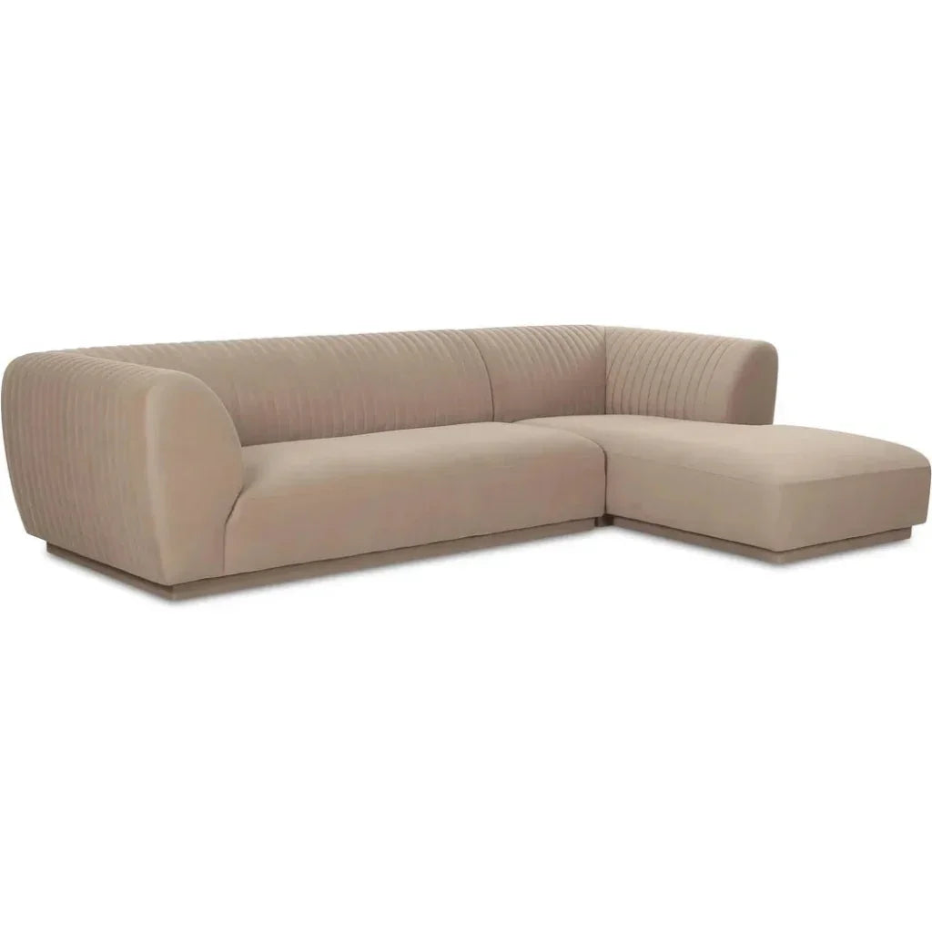 Zandro Performance Fabric Sectional Right-Modular Sofas-Moe's Home-LOOMLAN