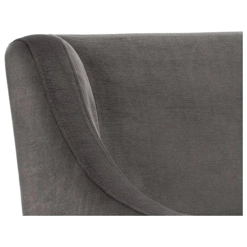 Zane Fabric Wheeled Dining Chair - LOOMLAN - SUNPAN - Dining Chairs