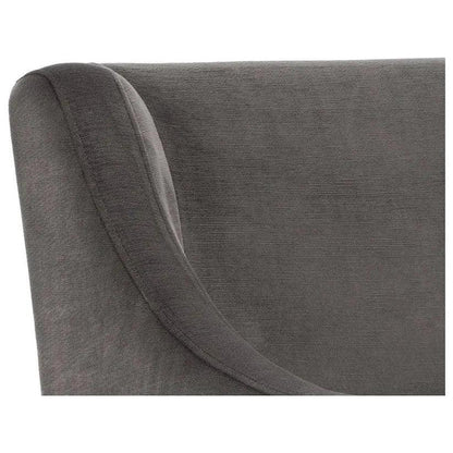 Zane Fabric Wheeled Dining Chair - LOOMLAN - SUNPAN - Dining Chairs