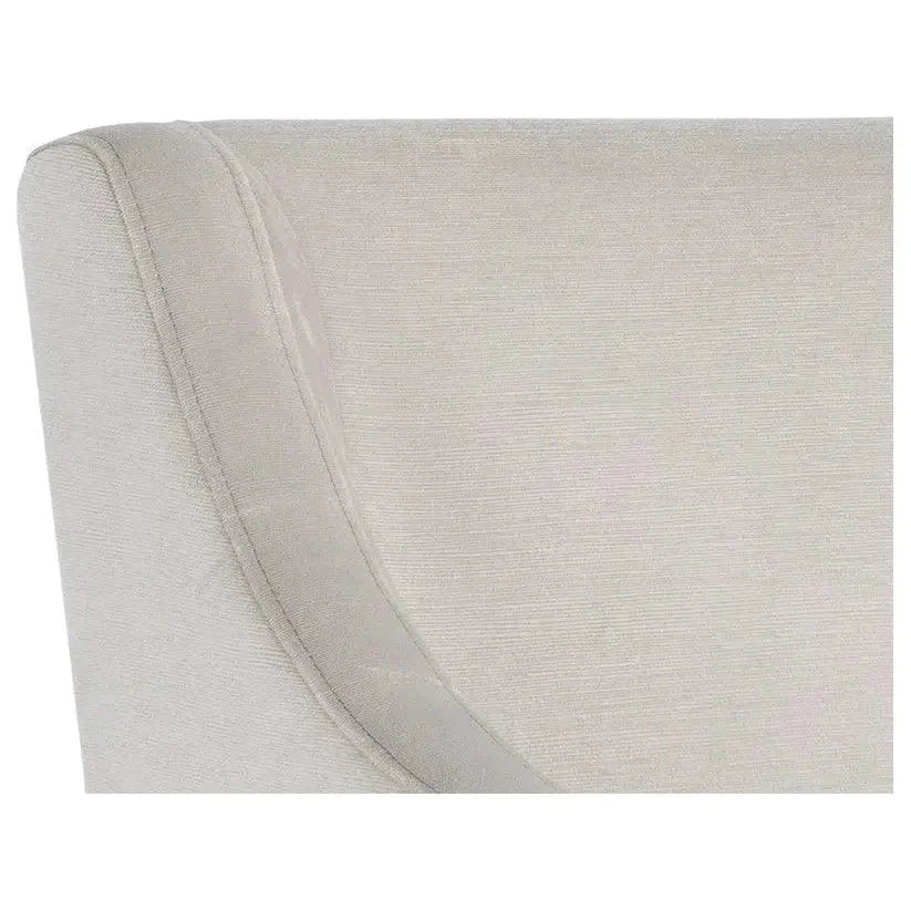 Zane Fabric Wheeled Dining Chair - LOOMLAN - SUNPAN - Dining Chairs