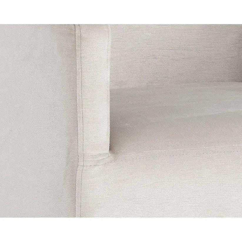 Zane Fabric Wheeled Dining Chair - LOOMLAN - SUNPAN - Dining Chairs