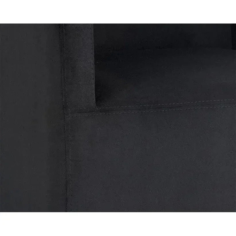 Zane Fabric Wheeled Dining Chair - LOOMLAN - SUNPAN - Dining Chairs