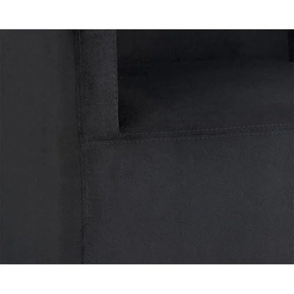 Zane Fabric Wheeled Dining Chair - LOOMLAN - SUNPAN - Dining Chairs